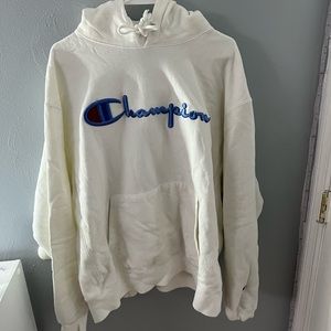 White champion hoodie
